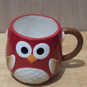 Red Owl Ceramic Mug